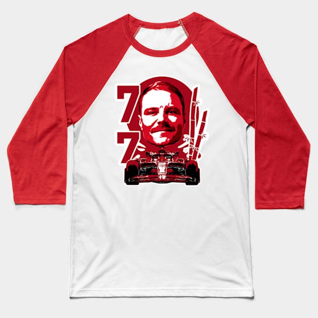 Bottas 77 Baseball T-Shirt by Worldengine